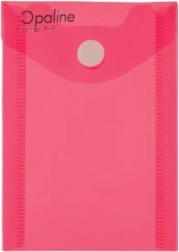 Pochette à bouton-pression A7 verticale OPALINE rose