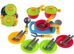 Set de vaisselle pour enfants avec planche, plastique