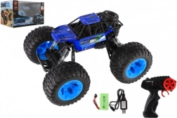 Voiture RC tout-terrain 2,4 GHz en plastique 32 cm avec batterie rechargeable – Bleu