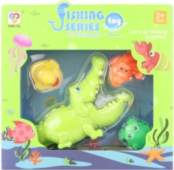 Jouet de bain pour enfants avec crocodile et petits animaux