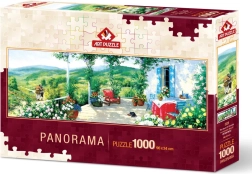 Puzzle panoramique Art Puzzle L’invité sur la véranda, 1000 pièces