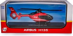 hélicoptère de secours des pompiers AIRBUS EC135 1:100 modèle en métal
