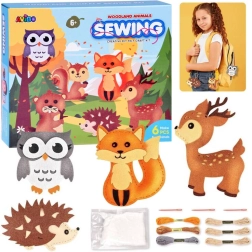 Kit créatif pour fabriquer des animaux de la forêt en feutrine