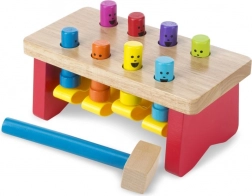 Banc à marteler en bois MELISSA & DOUG avec chevilles colorées
