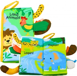 Livre éducatif souple avec animaux pour nourrissons
