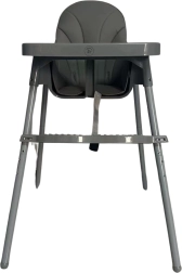 Chaise haute pour enfants, gris