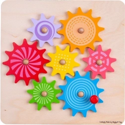 Bigjigs Toys Rouages Colorés pour Enfants