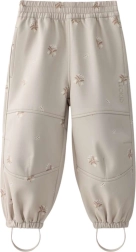 Pantalon softshell pour enfants LEOKID Vic Silver Cloud Flower – Taille 116