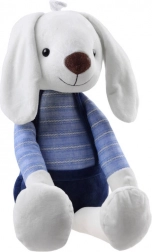 Lapin en peluche avec salopette 60 cm – Bleu