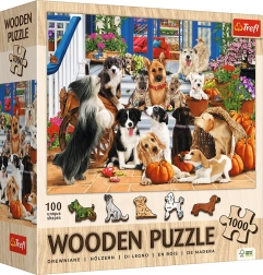 Puzzle en bois Amitié canine 1000 pièces