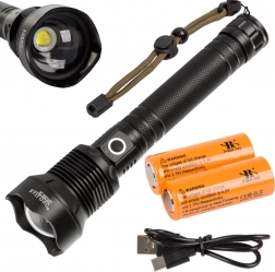 Lampe tactique militaire Bailong XHP90 avec Power Zoom