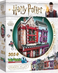 Puzzle 3D Harry Potter : Quality Quidditch Supplies et Slug & Jiggers Apothecary, 305 pièces