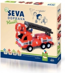 Seva Transport – Pompiers, coffret de construction 545 pièces