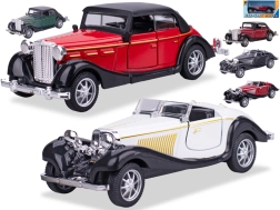 Modèle métallique de voiture historique 1:36 à rétrofriction, 11,5 cm