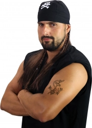 perruque de pirate avec bandana