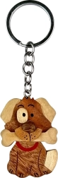 Porte-clés en bois Chien avec os par 2Kids Toys