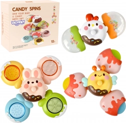 WOOPIE jouets sensoriels spinner pour enfants avec formes interchangeables abeille poussin lapin set de 3 pièces
