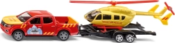 Siku Super service de secours en montagne Nissan Navara avec hélicoptère