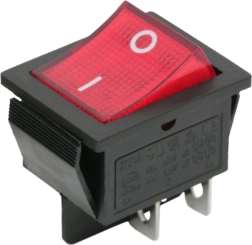 Interrupteur à bascule avec voyant rouge