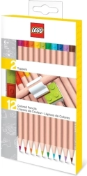 Crayons de couleur LEGO 12 couleurs avec clip