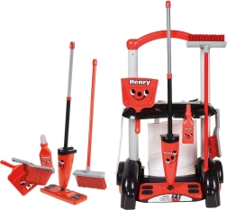 Chariot de ménage pour enfant Casdon Henry Little Helper avec serpillière et balai