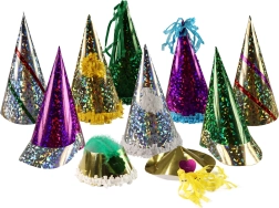 Chapeaux de fête de bal mix de couleurs – lot de 25 pcs