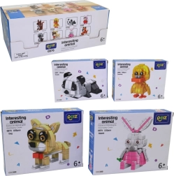 Jeu de construction avec animaux, 93 pièces