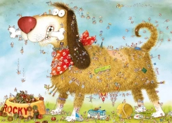 Puzzle Sur le chien 1000 pièces