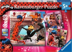 Puzzle pour enfants RAVENSBURGER MIRACULOUS 3×49 pièces