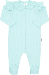 Combinaison bébé en coton Stripes bleu glacé 80 (9–12 mois)