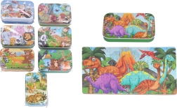 Puzzle 60 pièces dans une boîte en métal