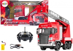 Camion de pompiers avec bras Télécommande RC pulvérisation lumières