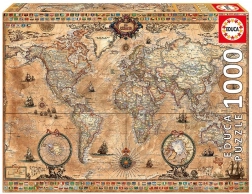 Puzzle 1000 pièces, Carte antique