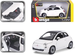 Modèle Bburago Fiat 500 voiture 1:24 blanc