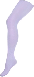 Collants fille en coton 3D New Baby violet clair à pois 128–134