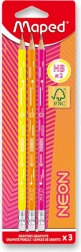 Set de crayons graphite Maped Neon 3 pcs