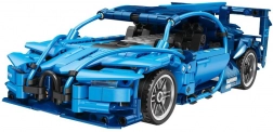Jeu de construction voiture de sport RC, 523 pièces, bleu