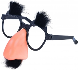 Lunettes amusantes avec nez et moustache
