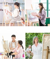 Peinture par numéros avec cadre 30 × 40 cm – léopard