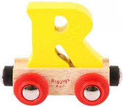 Wagon Bigjigs Rail pour circuit de trains en bois lettre R