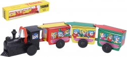 Train en métal à remontoir avec clé 28 cm