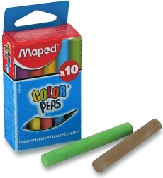 Craies de couleur Maped, 10 pcs