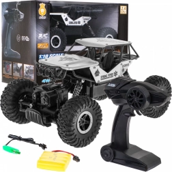 Voiture tout-terrain RC Crawler Monster 1:18 pour enfants 6+ – Argent