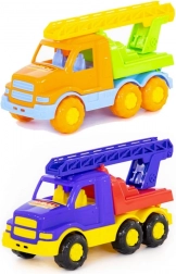 Camion de pompiers en plastique avec échelle télescopique