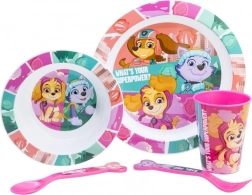 Set de repas pour enfants 5-en-1 PAW PATROL rose