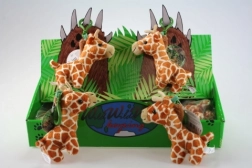 Porte-clés girafe en peluche