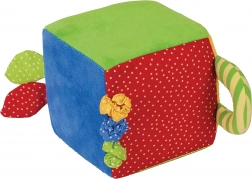 cube d’activité textile BIGJIGS pour bébés