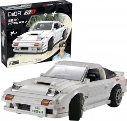 Kit de construction CaDA Mazda RX-7 Initial D – voiture de sport blanche détaillée, 1552 pièces