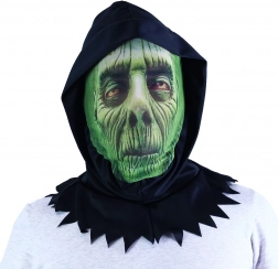 Masque textile vert pour Halloween et carnaval