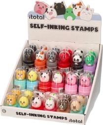 Tampon avec adorables animaux – panda et capybara